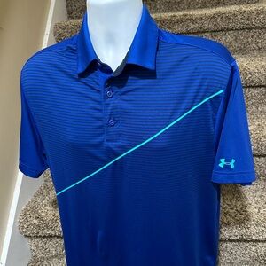 Stunning *UNDER ARMOUR Heat Gear* Loose casual men’s golf ⛳️ polo shirt ~ M